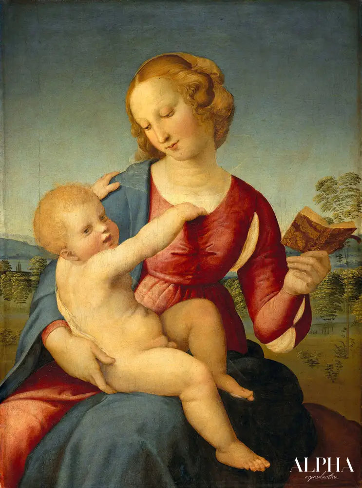 La Vierge et l'Enfant - Raphaël (peintre) - Reproductions de tableaux et peintures haut de gamme