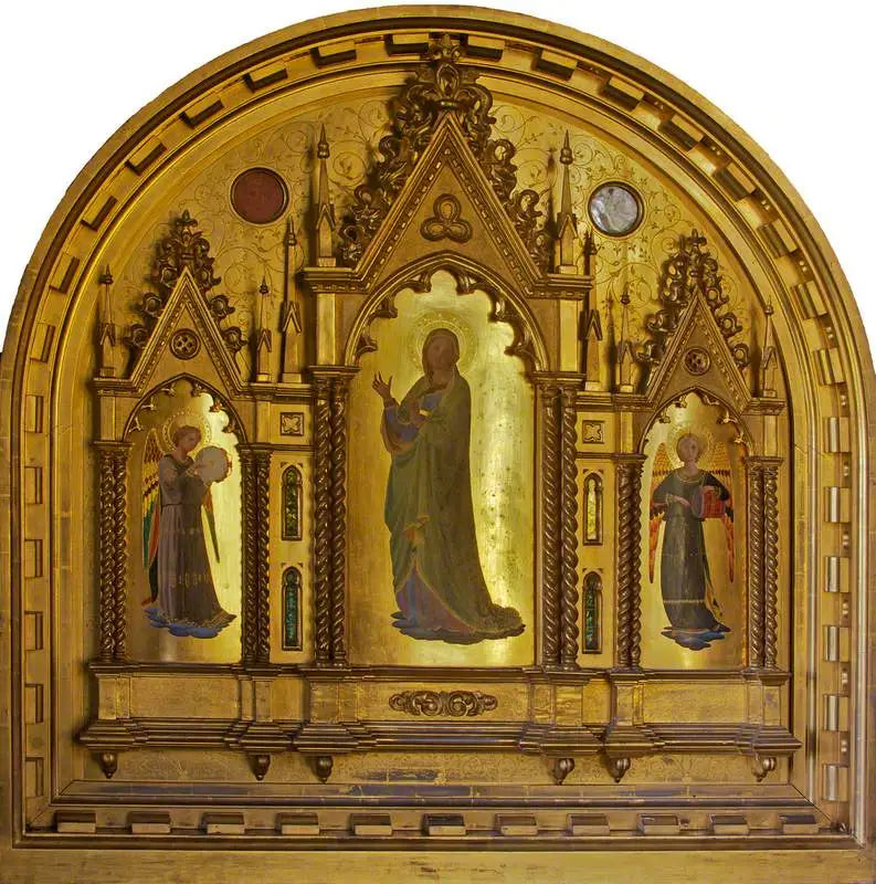 العذراء، محاطة بملحنين من الملائكة - فرا أنجيليكو