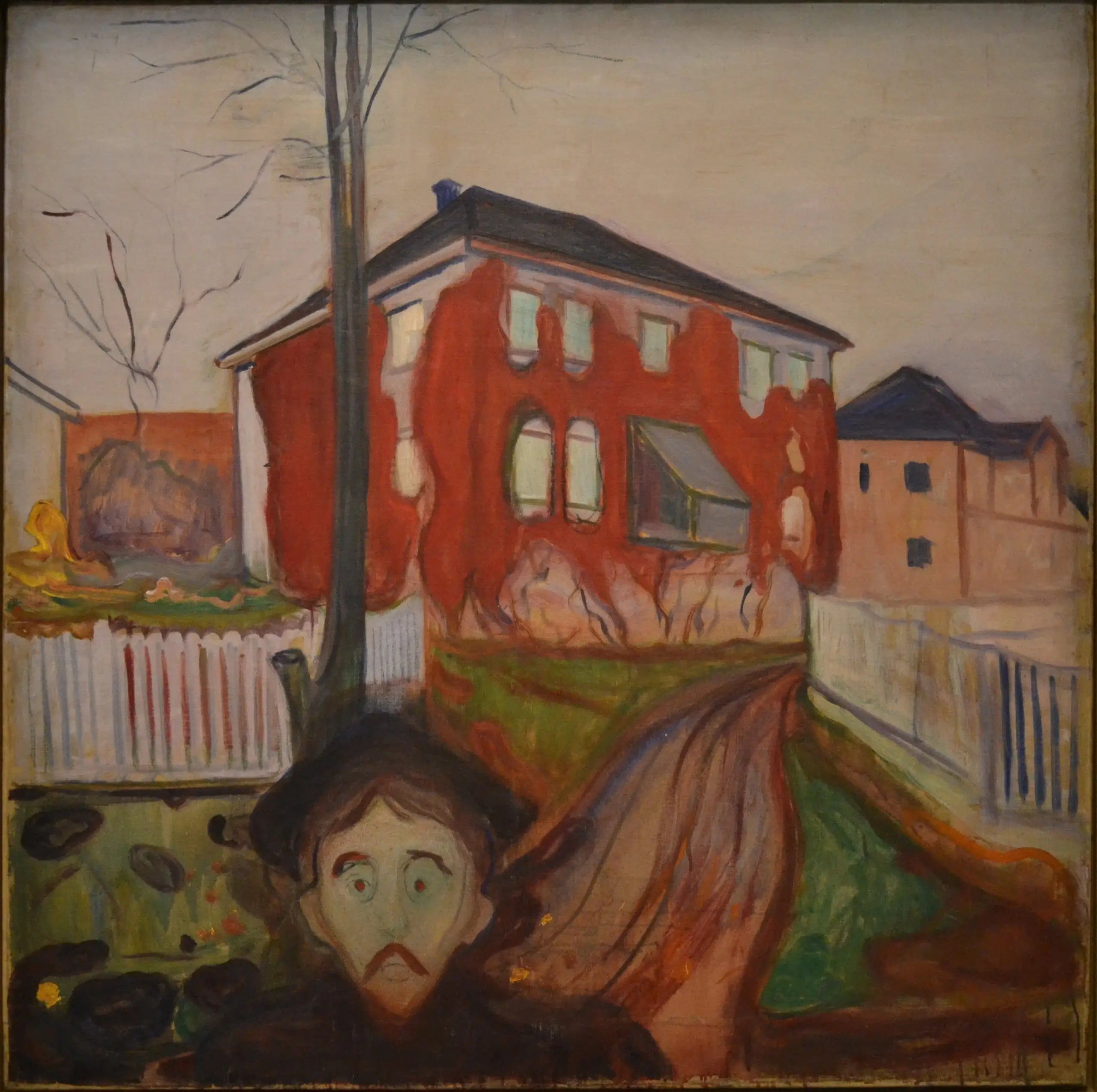 Reproduction du tableau « La Vigne vierge rouge - Edvard Munch » par Alpha Reproduction en peinture à l’huile