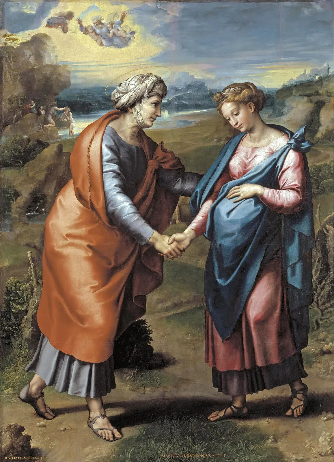 La Visitation - Giulio Romano image 1 reproduction artisanale de tableau