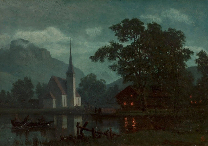 بحيرة الأربعة كانتونات، سويسرا - ألبرت بيشتاد