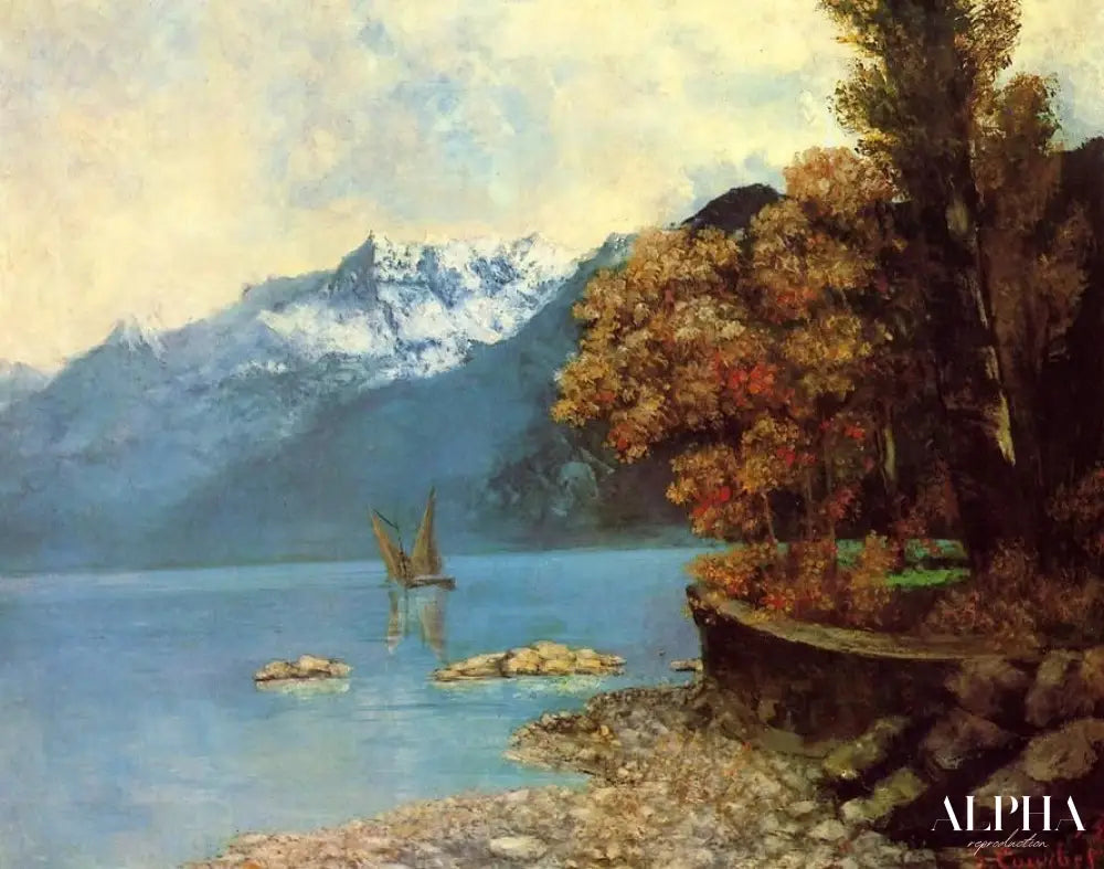 Lac Leman - Gustave Courbet - Reproductions de tableaux et peintures haut de gamme