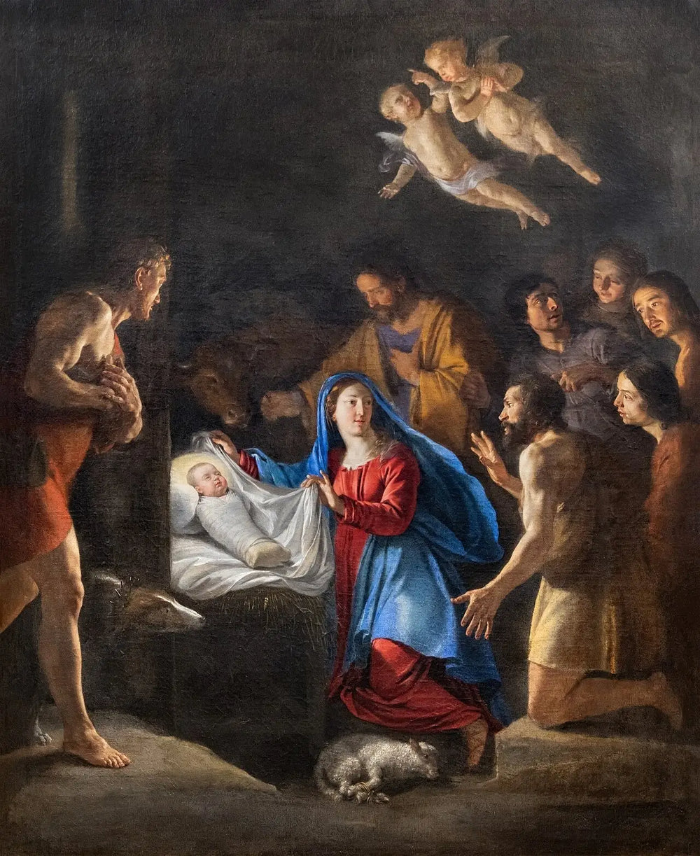 L’adoration des bergers - Philippe de Champaigne - Alpha Reproduction