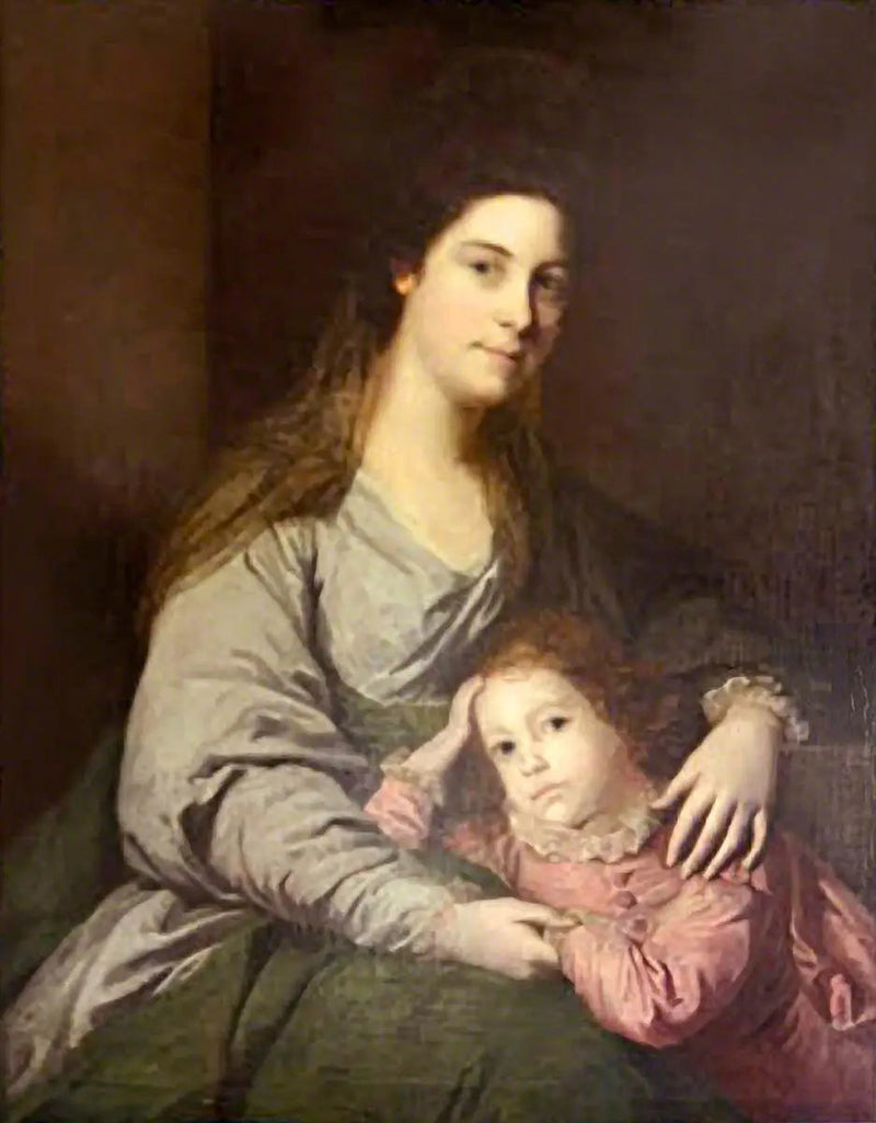 ليدي ليبيل فيبس (1723–1780) وابنها، تشارلز (?) (1753–1786) - جوشوا رينولدز