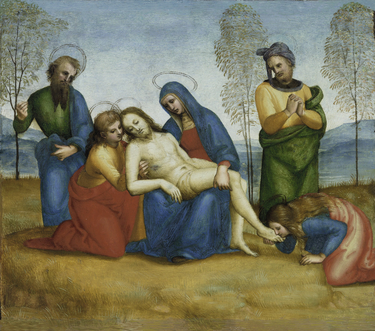 رثاء المسيح الميت، بريدلا مذبح كولونا، حوالي 1503-1505 - Raphaël