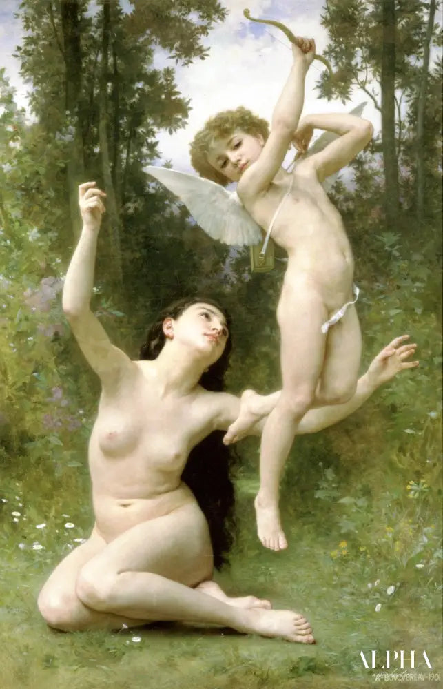 L'amour s'envole - William Bouguereau - Reproductions de tableaux et peintures haut de gamme