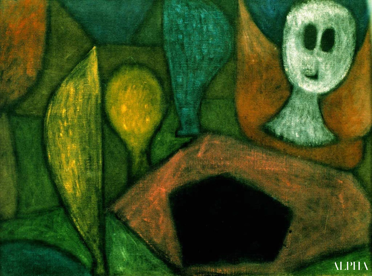 L'ange de la mort - Paul Klee - Reproductions de tableaux et peintures haut de gamme