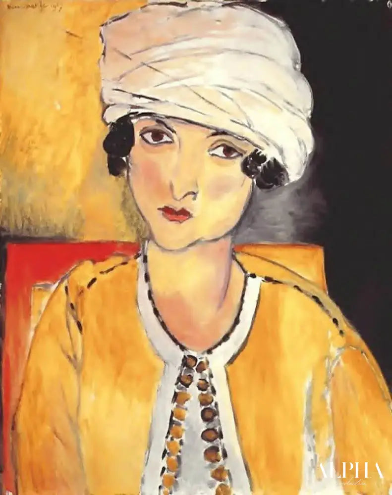 Laurette avec turban Veste jaune - Matisse - Reproductions de tableaux et peintures haut de gamme