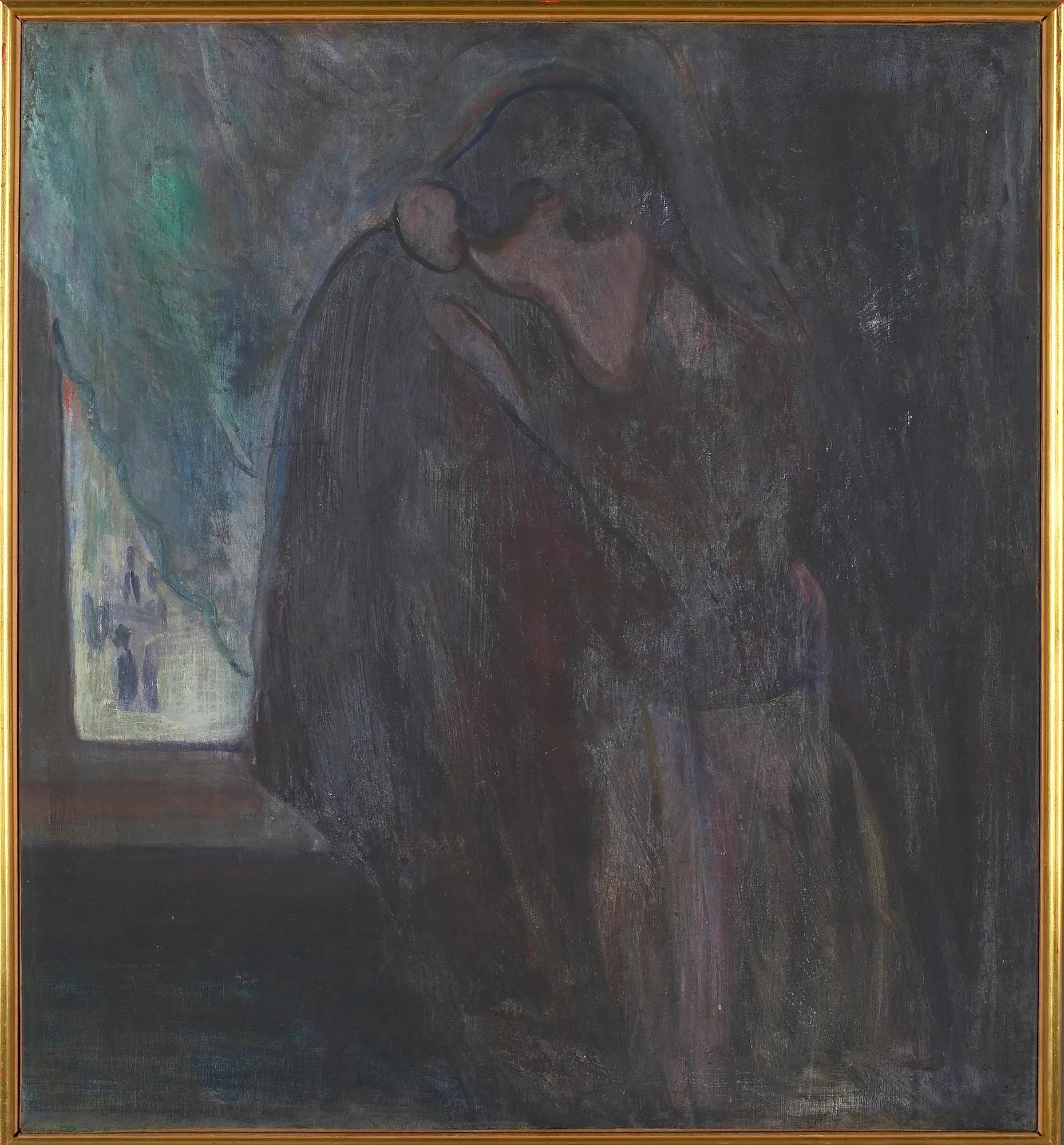 Reproduction du tableau « Le Baiser - Edvard Munch » par Alpha Reproduction en peinture à l’huile