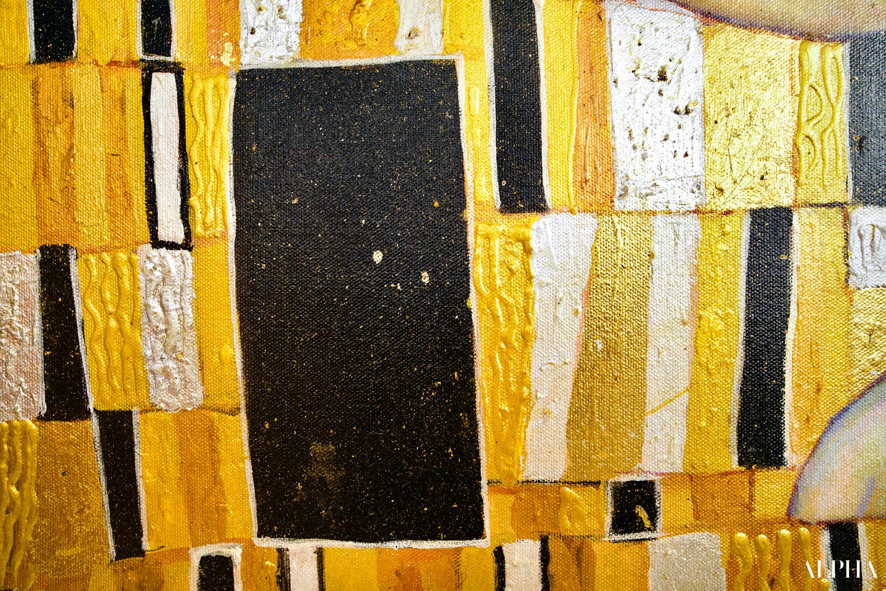 Le Baiser Réimaginé par Master Apollon | 200 x 200 cm Reproductions de tableaux à la peinture à l’huile