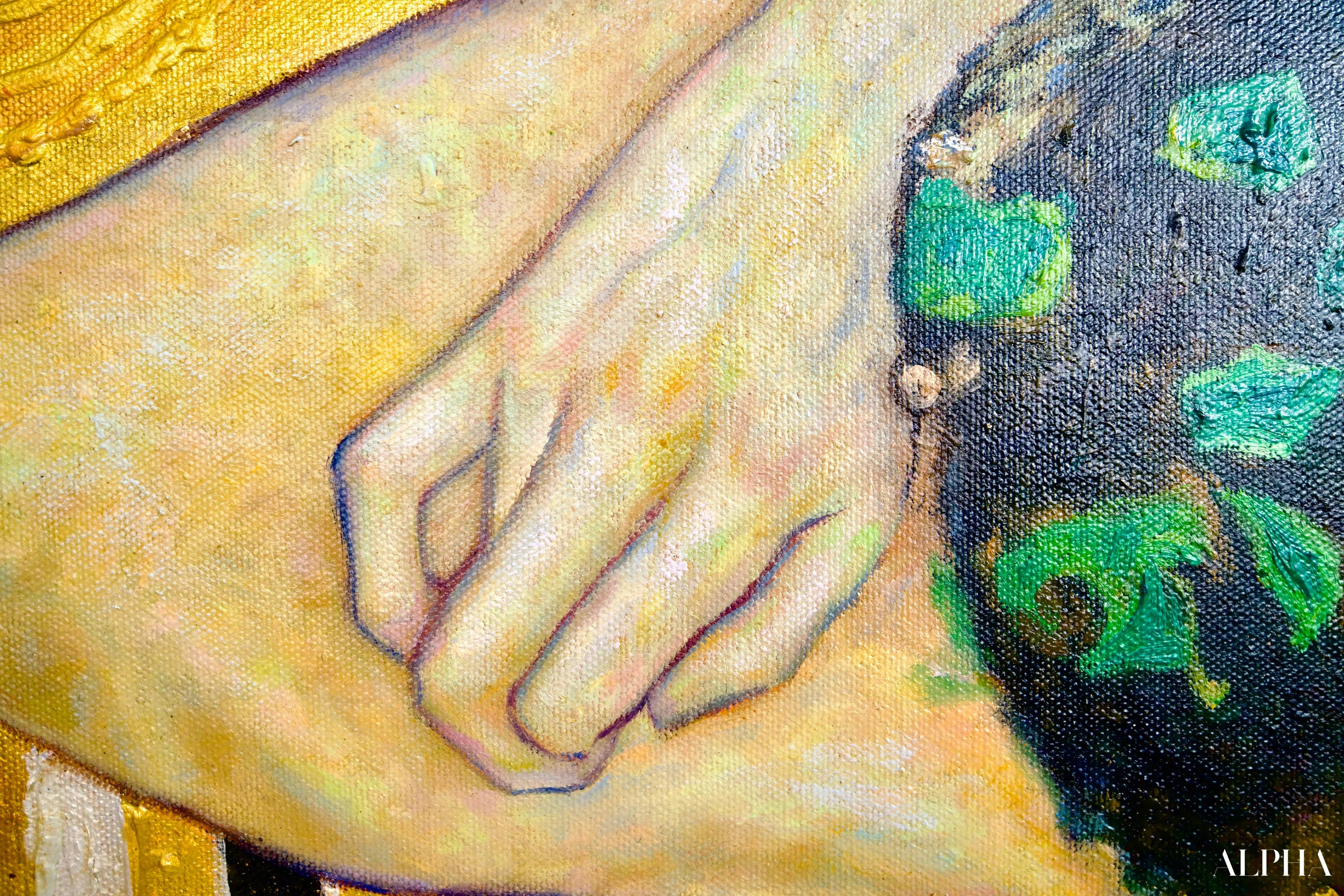 Le Baiser Réimaginé par Master Apollon | 200 x 200 cm Reproductions de tableaux à la peinture à l’huile