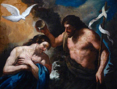 Le baptême du Christ - Andrea Sacchi - Alpha Reproduction
