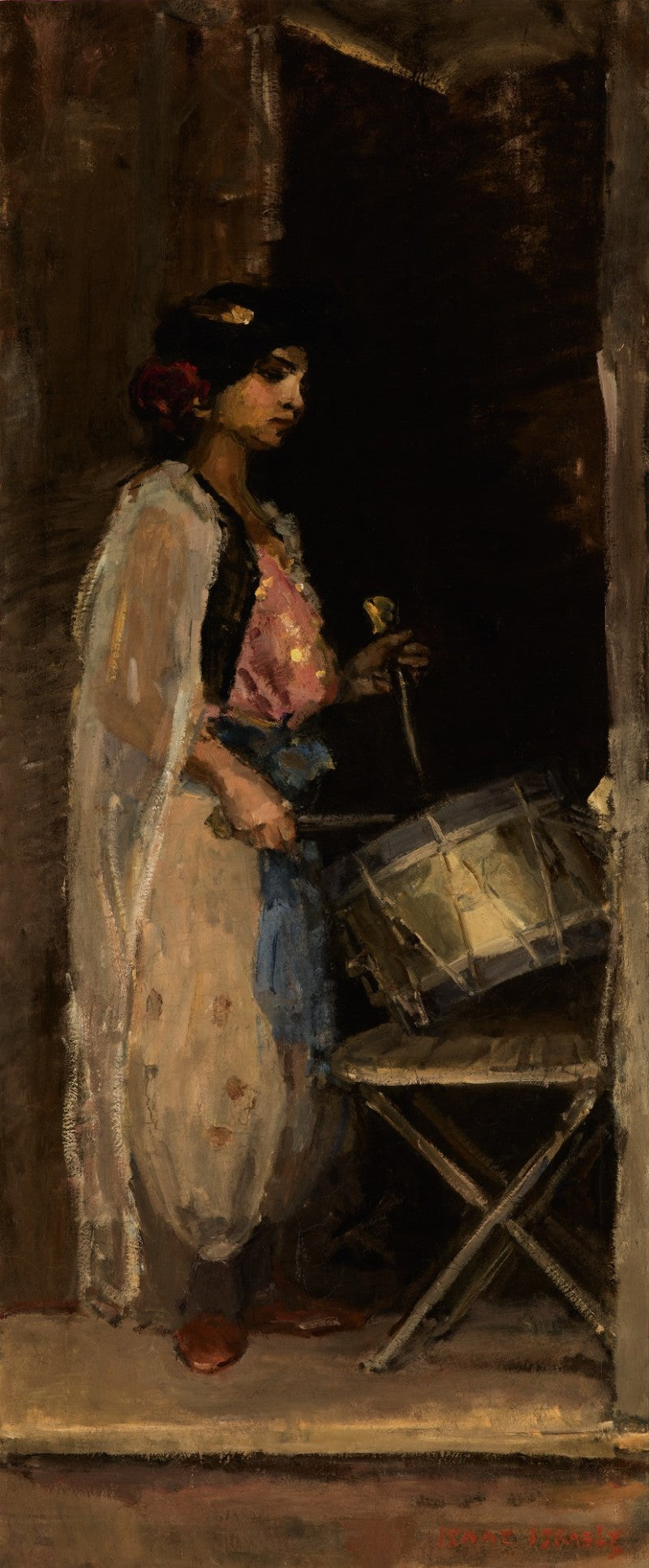 Le batteur - Isaac Israëls image 1 reproduction de peinture à l’huile