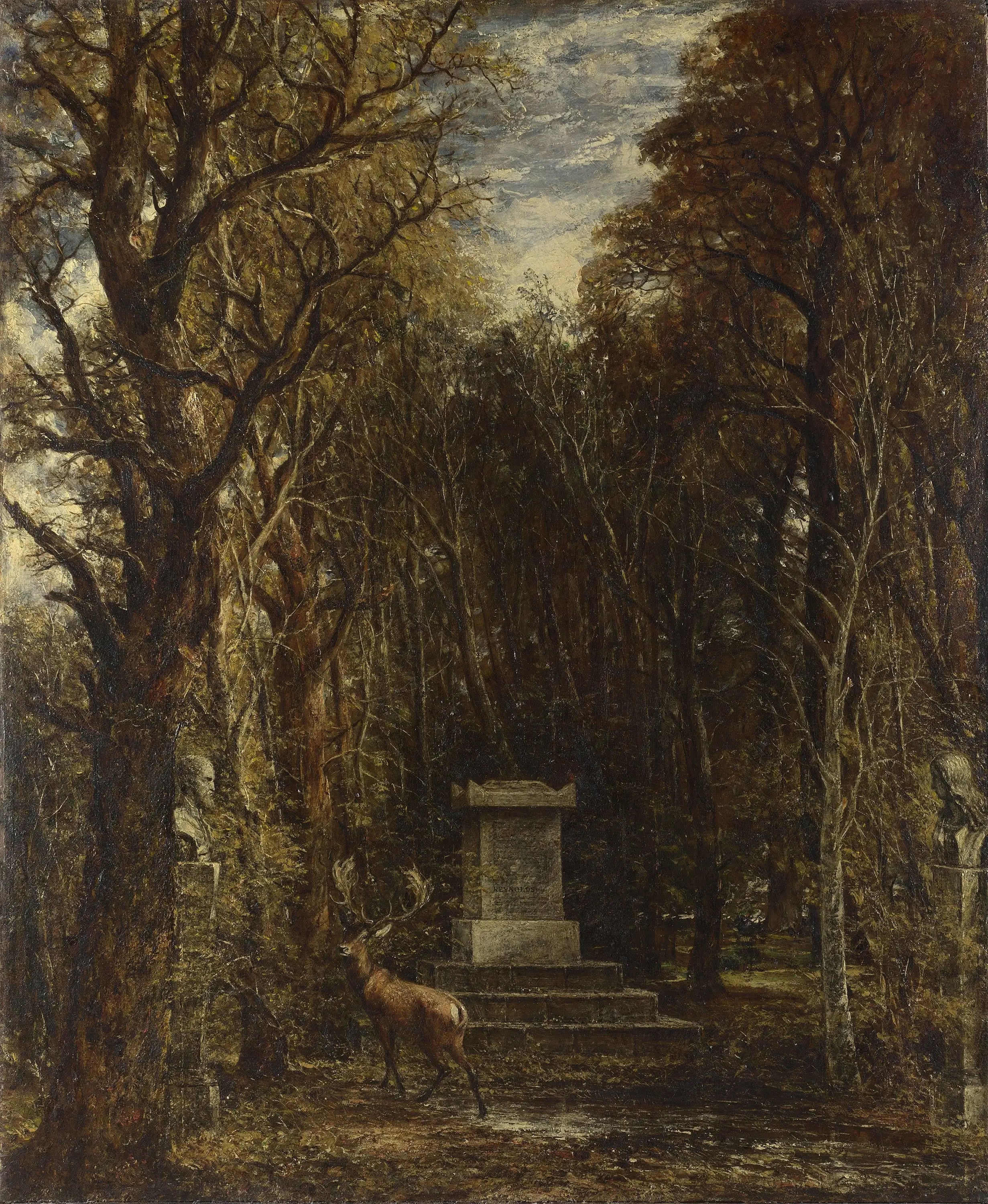 Le Cénotaphe à la mémoire de Sir Joshua Reynolds - John Constable image 1 copie de tableau peinte à la main