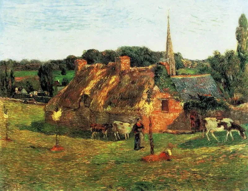 حقل لوليشون وكنيسة بونت-أفن - بول غوغان