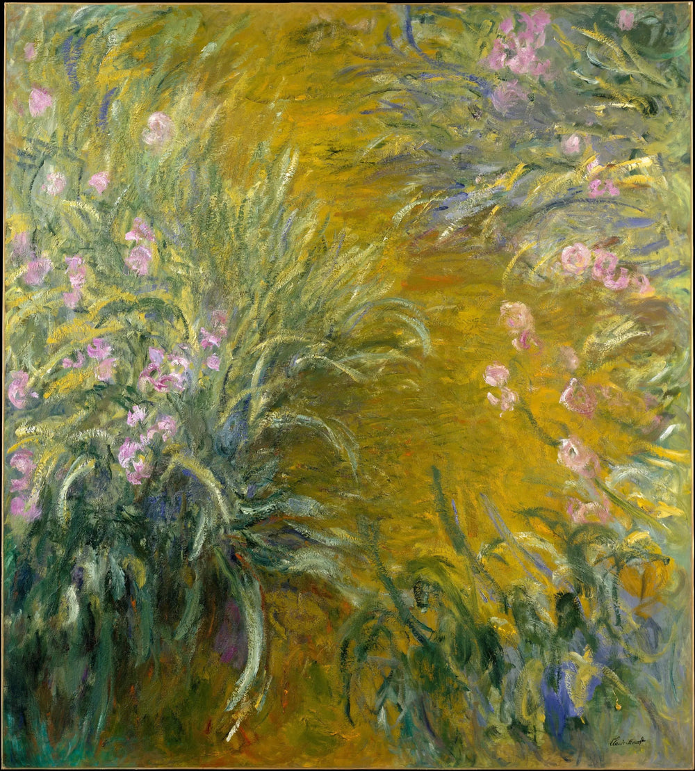 Le chemin à travers les iris - Claude Monet image 1 copie de tableau peinte à la main