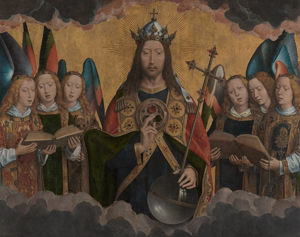 Le Christ avec des anges chantants - Hans Memling - Alpha Reproduction