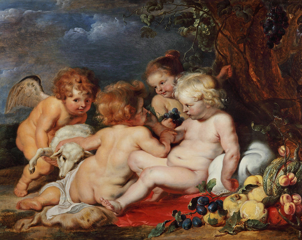 Le Christ avec le jeune saint Jean et les anges - Frans Snyders
