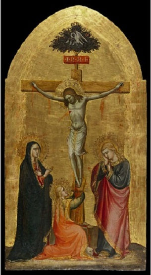 Le Christ crucifié avec la Vierge Marie Marie-Madeleine et saint Jean - Spinello Aretino - Alpha Reproduction