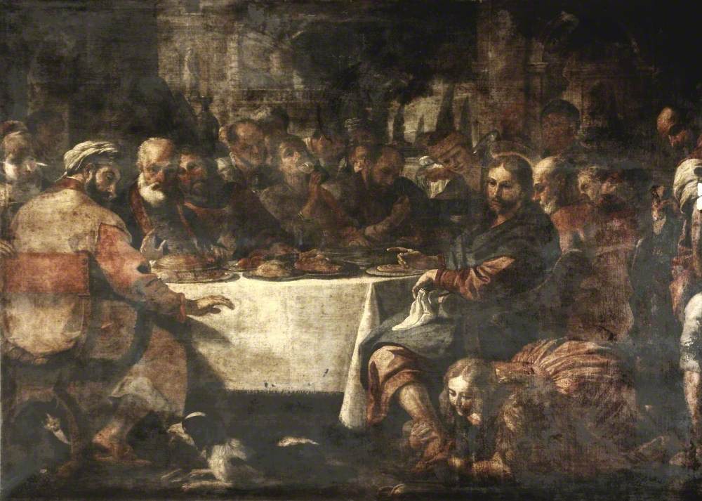 Le Christ dans la maison de Simon - Mattia Preti image 1 reproduction de peinture à l’huile