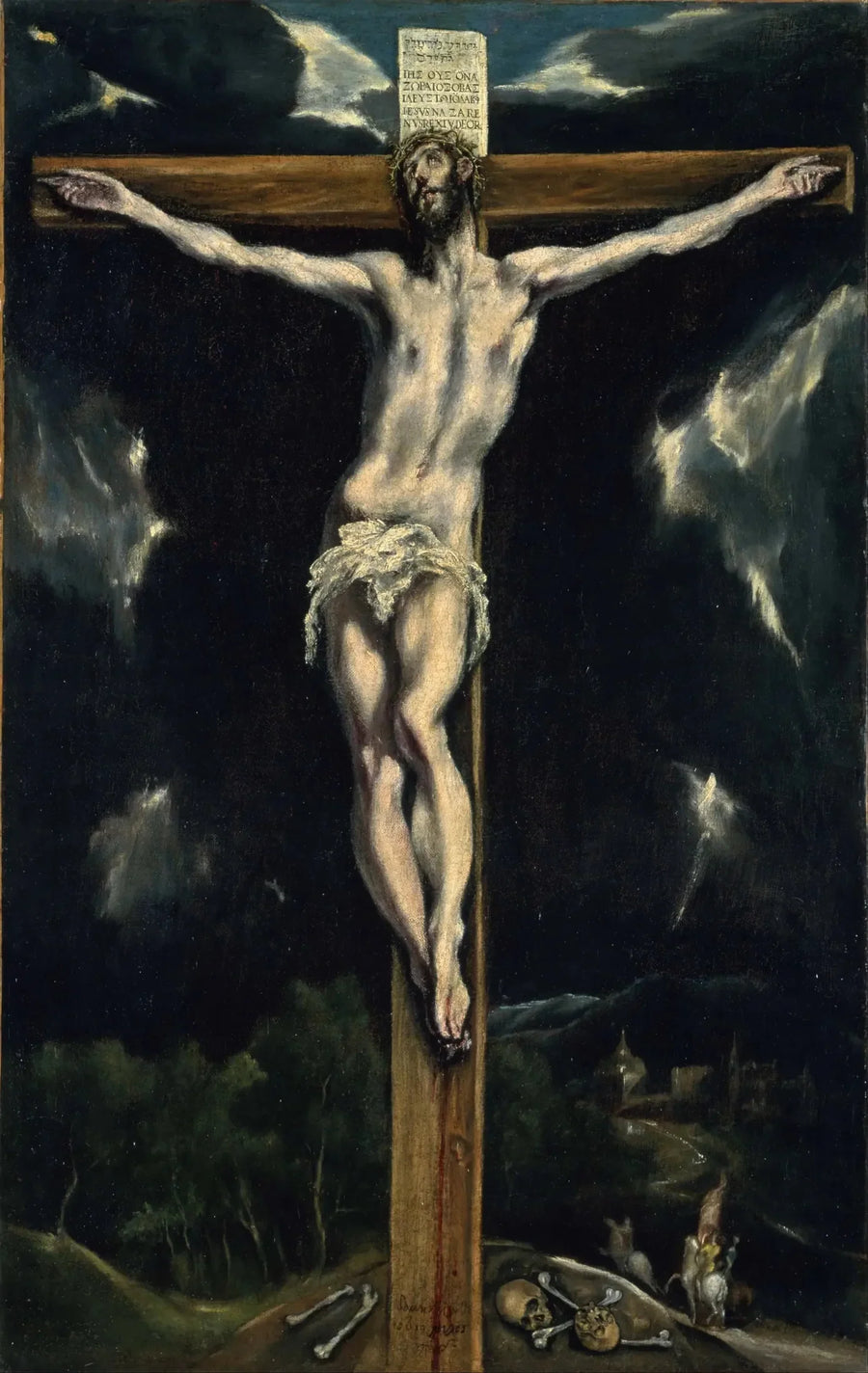 المسيح على الصليب. - El Greco
