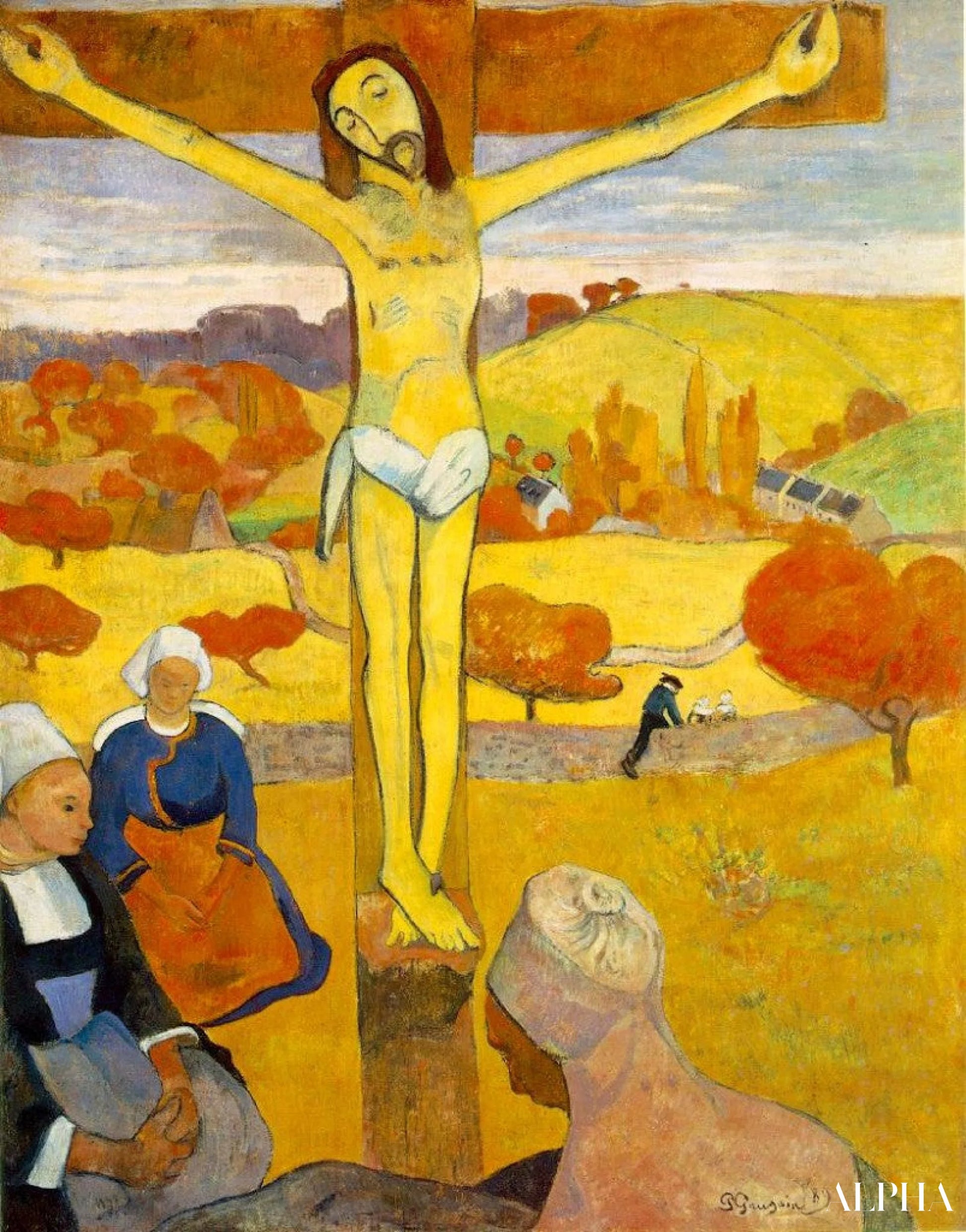 Le christ jaune - Paul Gauguin - Reproductions de tableaux et peintures haut de gamme