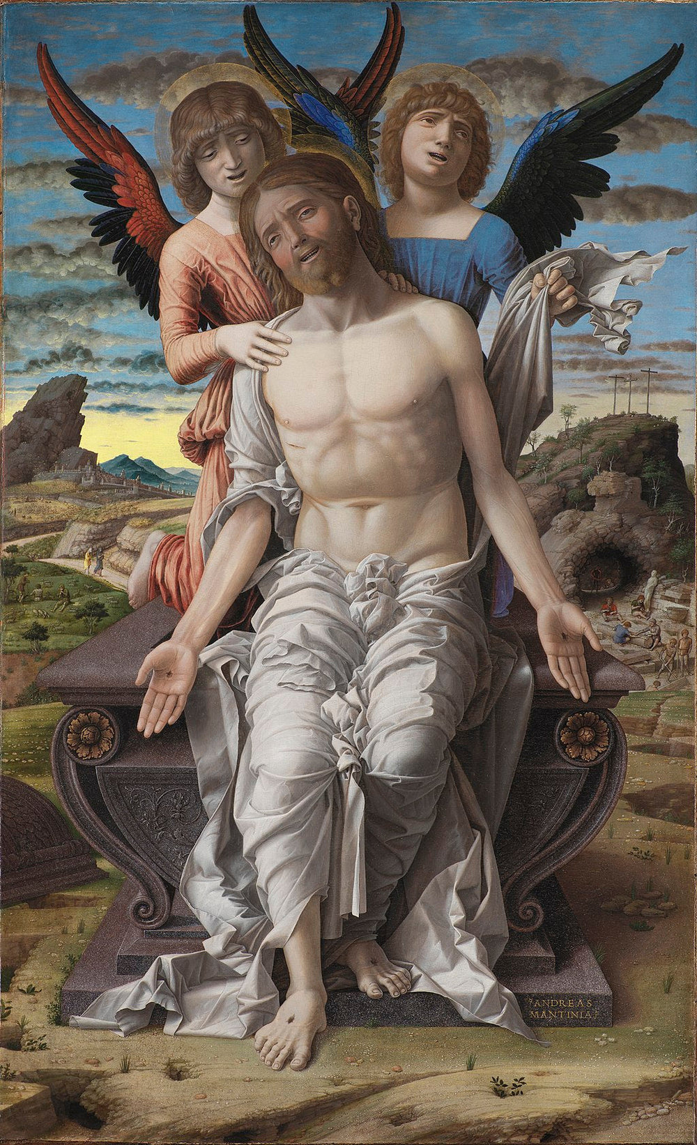 Le Christ mort soutenu par deux anges - Andrea Mantegna - Alpha Reproduction