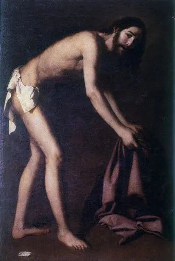 Le Christ rassemble ses vêtements - Francisco de Zurbarán image 1 copie de tableau peinte à la main
