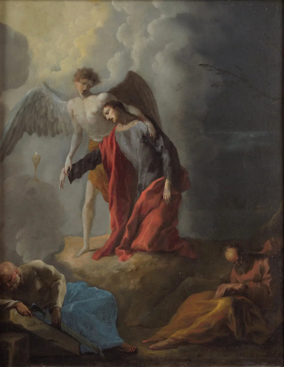 Le Christ sur le mont des Oliviers - Johann Heinrich Schönfeld image 1 reproduction artisanale de tableau