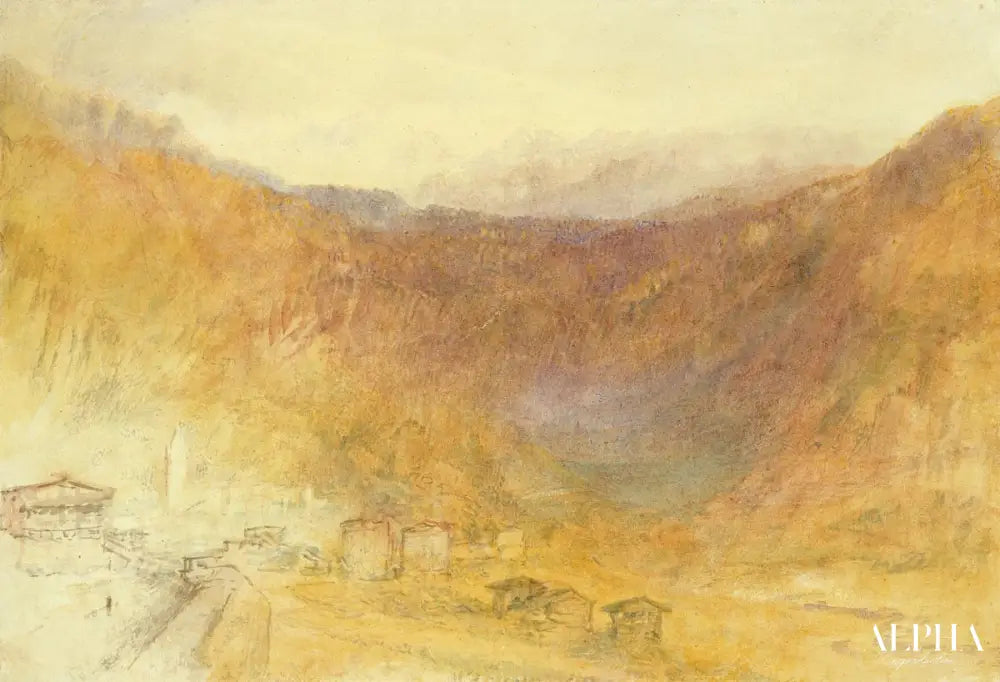 Le col du Brunig depuis Meiringen - William Turner - Reproductions de tableaux et peintures haut de gamme