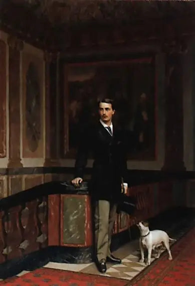 Reproduction du tableau « Le comte de la Rouchefoucauld et duc de Doudeauville - Jean-Léon Gérôme » par Alpha Reproduction en peinture à l’huile