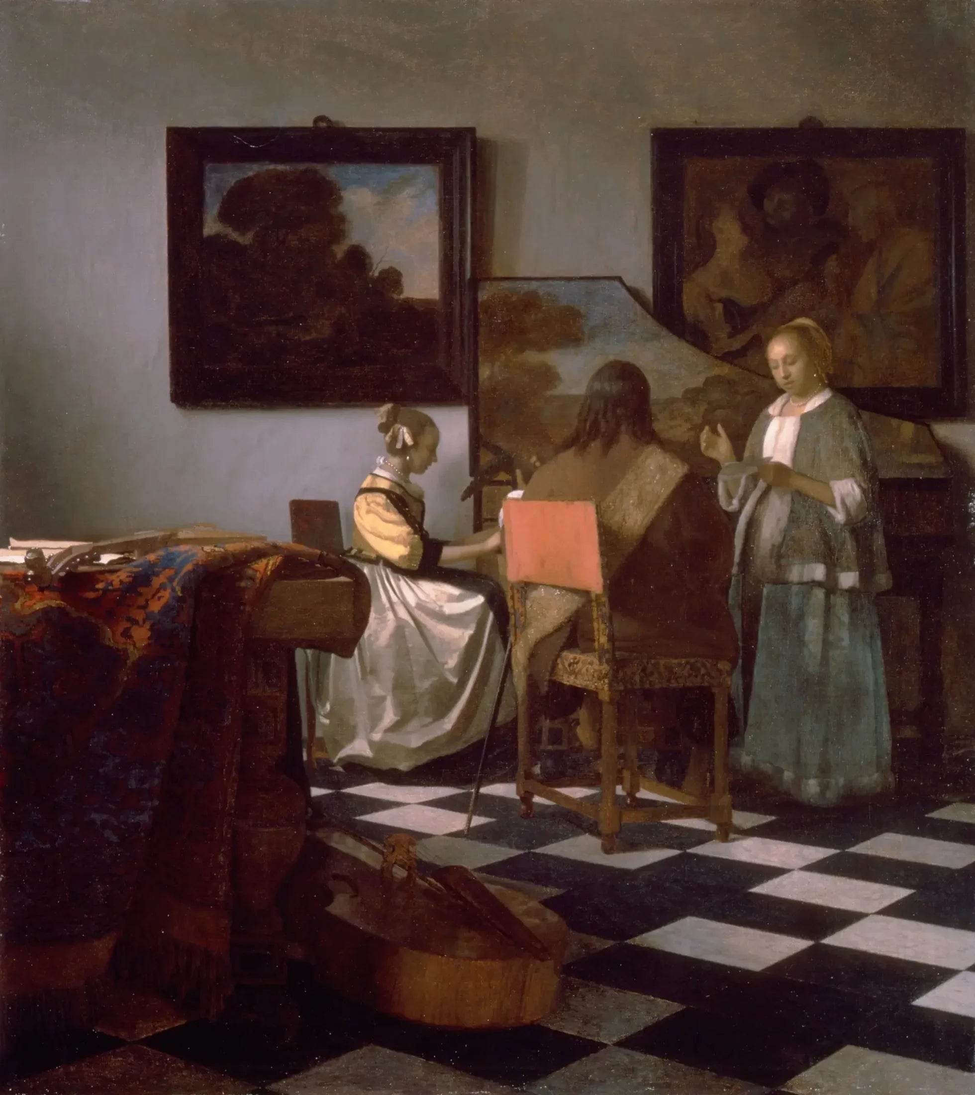 Le Concert - Johannes Vermeer image 1 tableau peint à l’huile sur toile