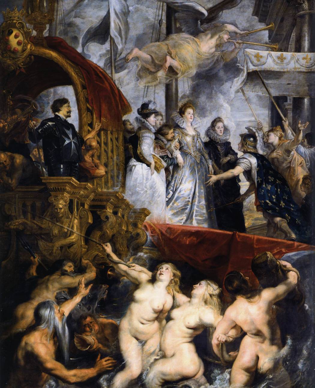Le Débarquement de Marie de Médicis à Marseille - Pierre Paul Rubens - reproduction peinte à l'huile