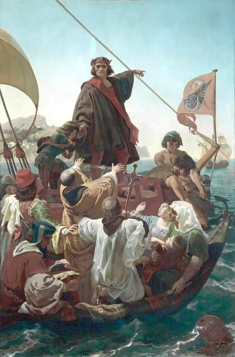 مغادرة كولوم دي بالوس، في إسبانيا، عام 1492 - إيمانويل لوتزه