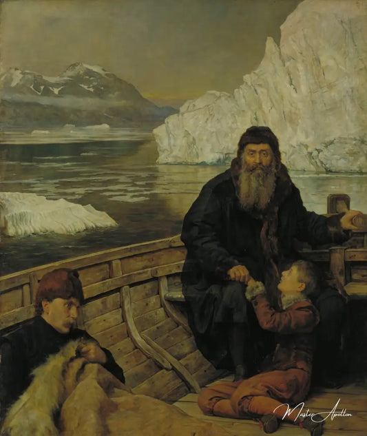 Le Dernier voyage d'Henry Hudson de John Collier - Reproductions de tableaux et peintures haut de gamme