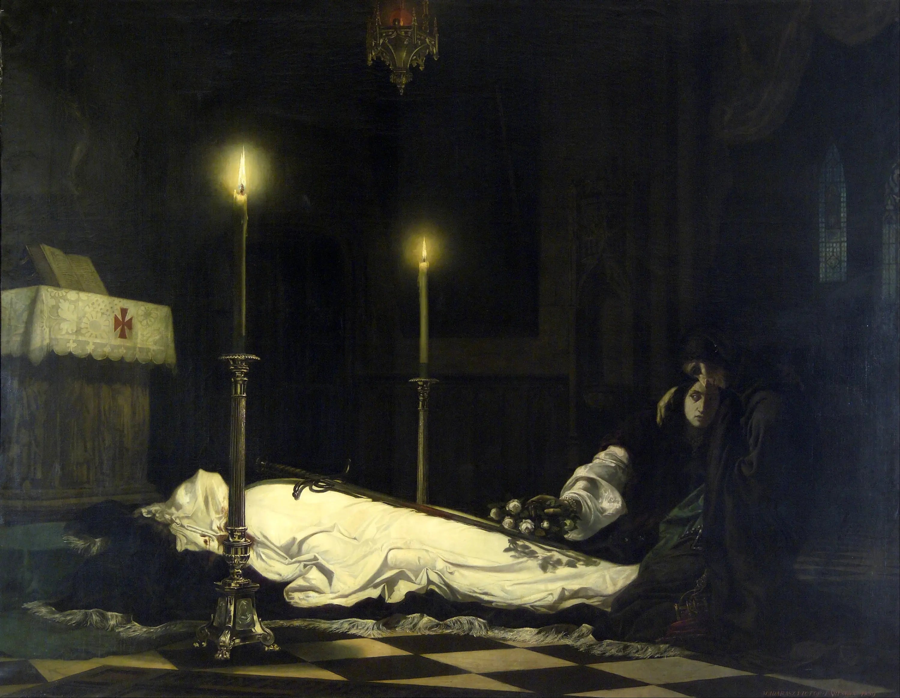 Le deuil de László Hunyadi - Viktor Madarász - Alpha Reproduction