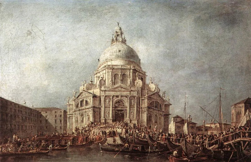 دوج فينيسيا يتجه إلى سالوتي، في 21 نوفمبر، يوم إحياء ذكرى نهاية الطاعون عام 1630 - فرانشيسكو غاردي