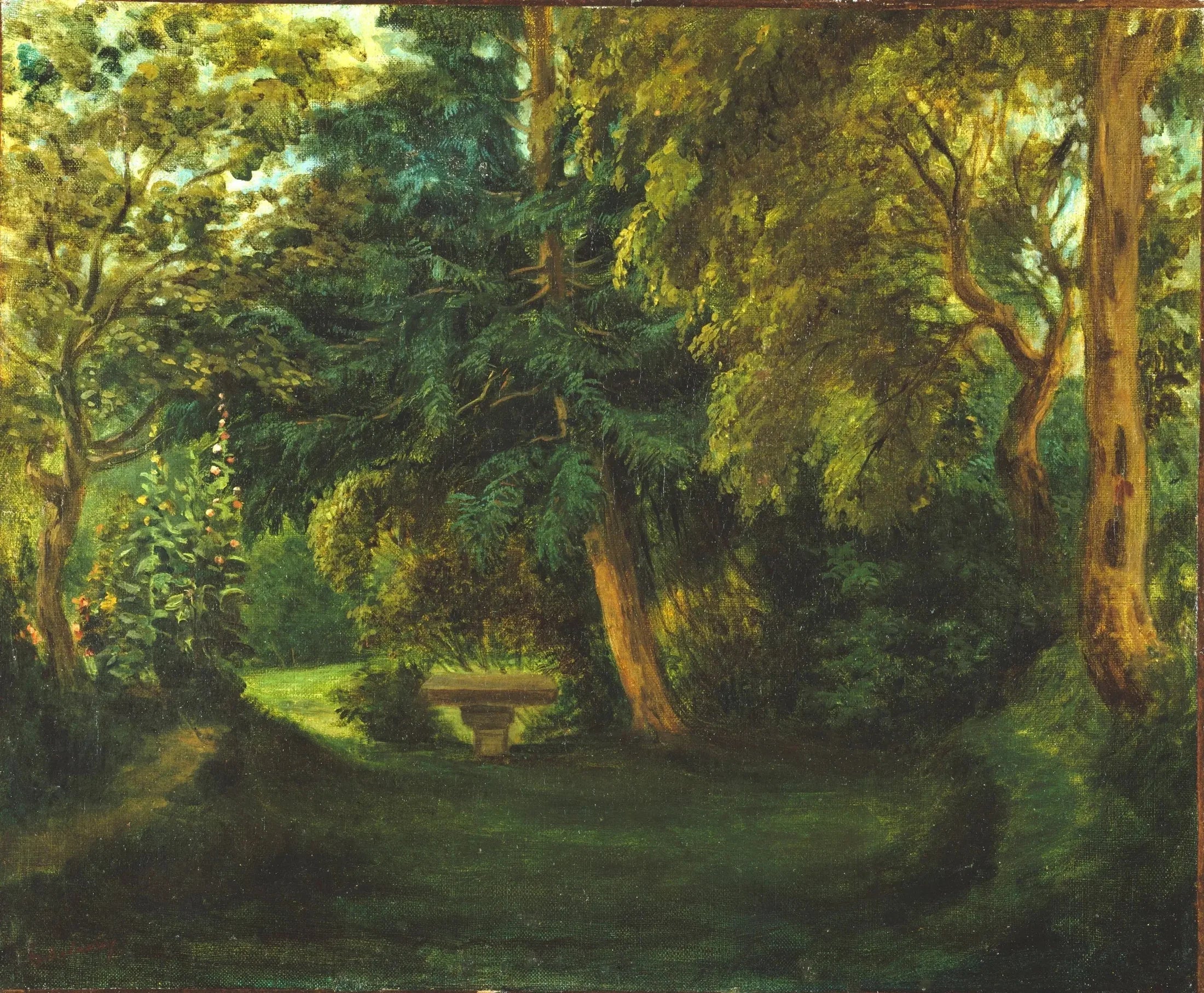 Reproduction du tableau « Le domaine de George Sand à Nohant - Eugène Delacroix » par Alpha Reproduction en peinture à l’huile