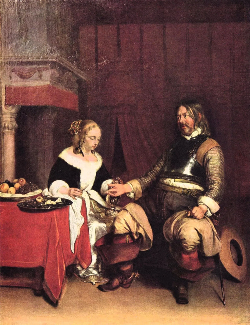 Le Galant Militaire - Gerard ter Borch