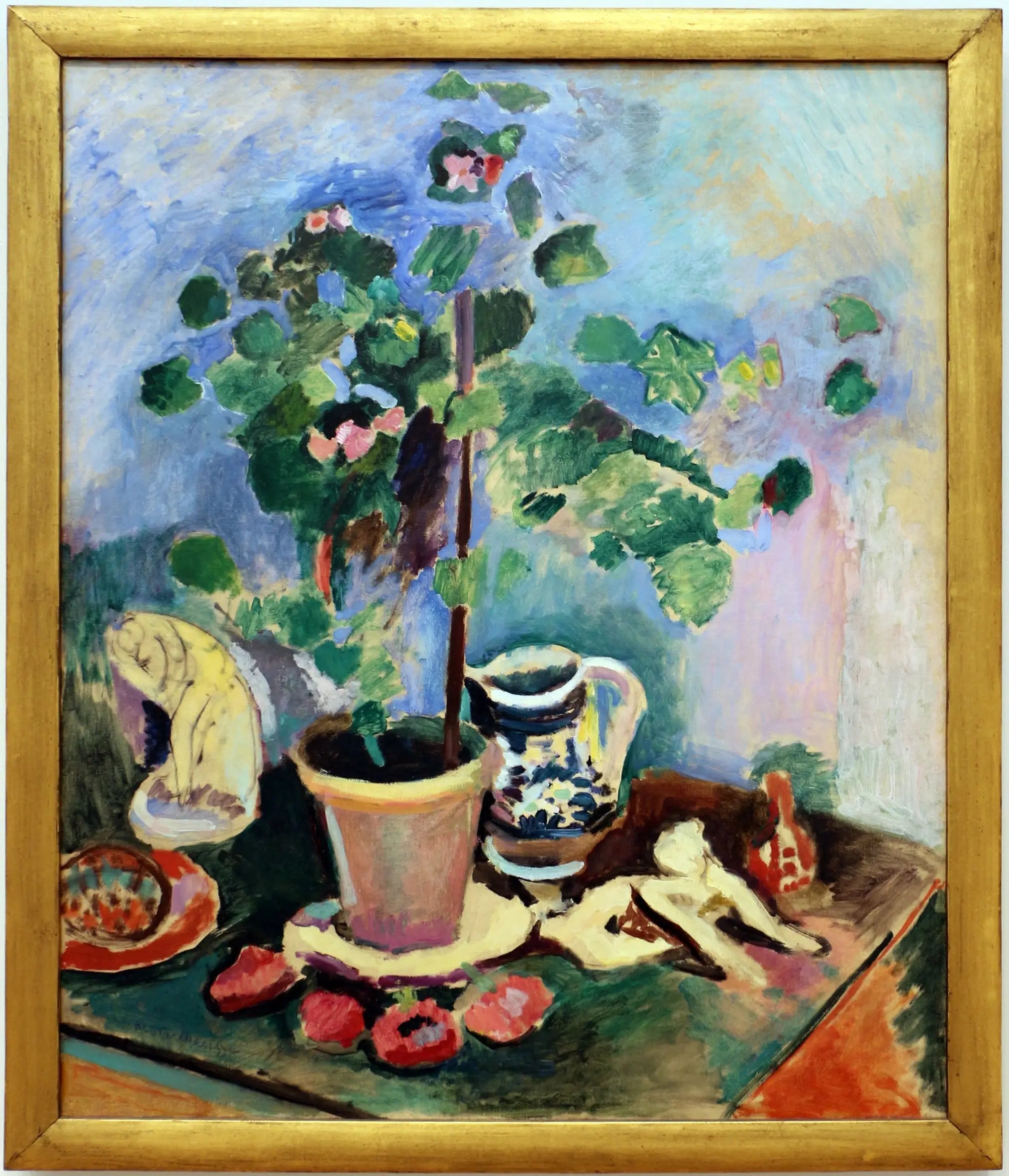 Reproduction du tableau « Le Géranium - Henri Matisse » par Alpha Reproduction en peinture à l’huile