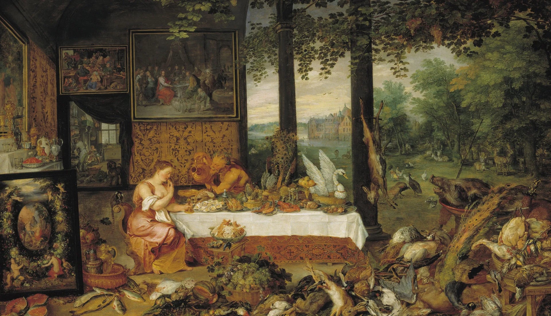 Le Goût - Jan Brueghel l'Ancien image 1 copie de tableau peinte à la main