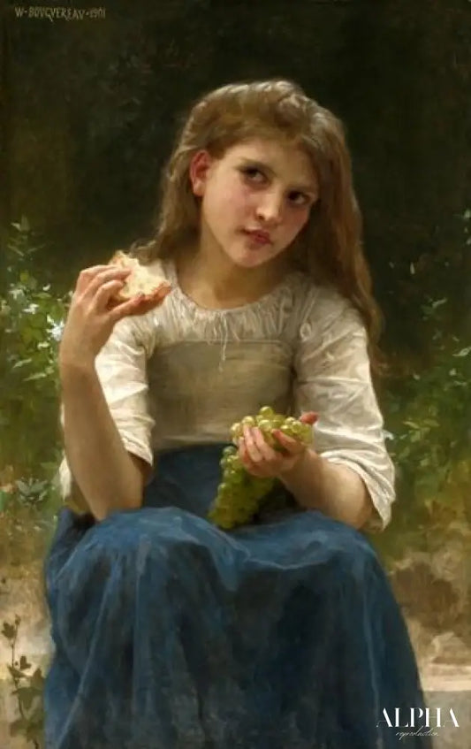 Le goûter - William Bouguereau - Reproductions de tableaux et peintures haut de gamme