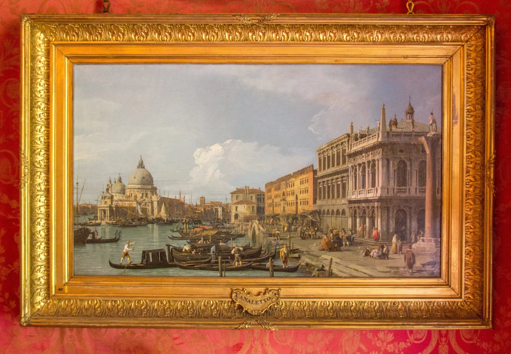 Le Grand Canal la Piazzetta et la Douane de mer Venise - Canaletto - Alpha Reproduction