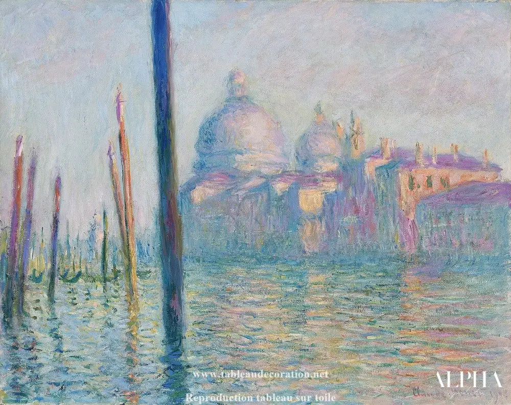 Le Grand Canal - Tableau Monet Venise - Reproductions de tableaux et peintures haut de gamme