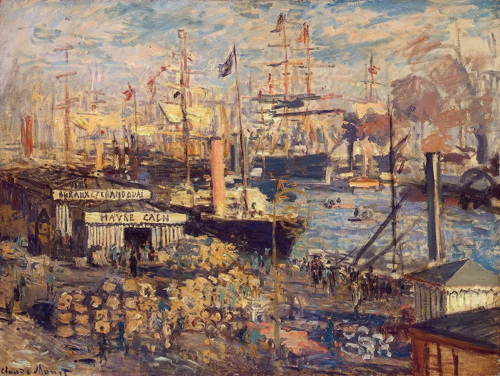 Le Grand Quai au Havre - Claude Monet image 1 copie de tableau peinte à la main