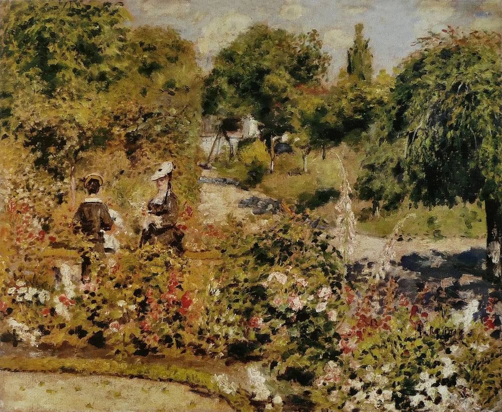 Le jardin à Fontenay - Pierre-Auguste Renoir image 1 tableau peint à l’huile sur toile