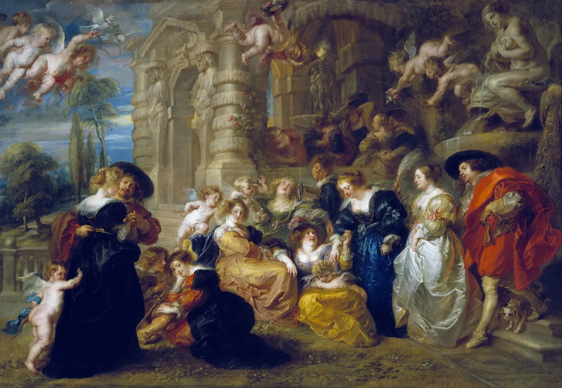 Le jardin de l'Amour - Peter Paul Rubens image 1 tableau peint à l’huile sur toile
