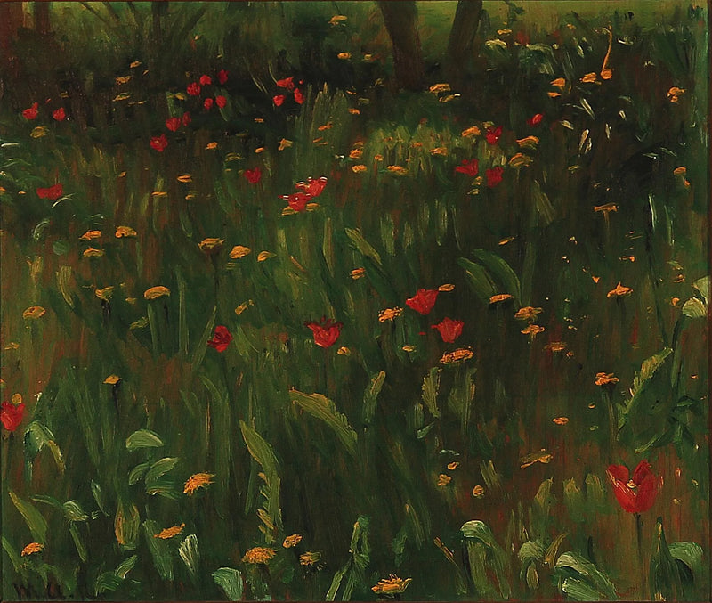 Le jardin de la famille Ancher à Skagen. - Michael Peter Ancher