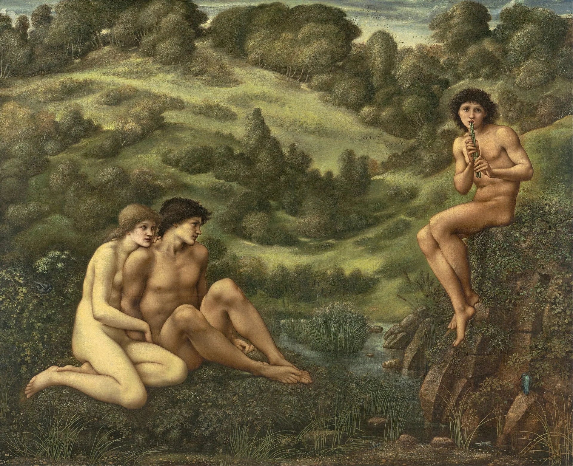 Le Jardin de Pan - Edward Burne-Jones image 1 reproduction artisanale de tableau
