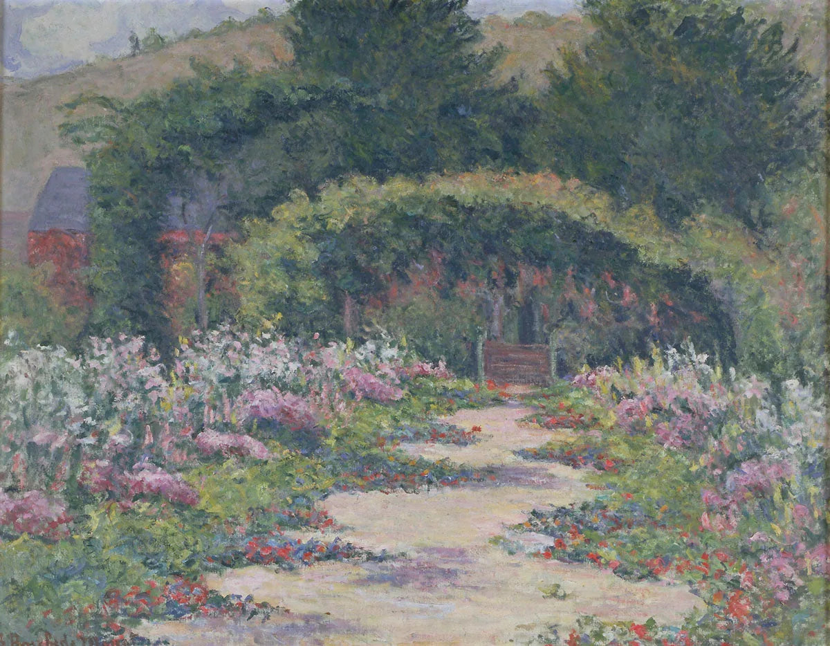 Le jardin et la maison de Claude Monet à Giverny - Blanche Hoschedé Monet image 1 tableau peint à l’huile sur toile